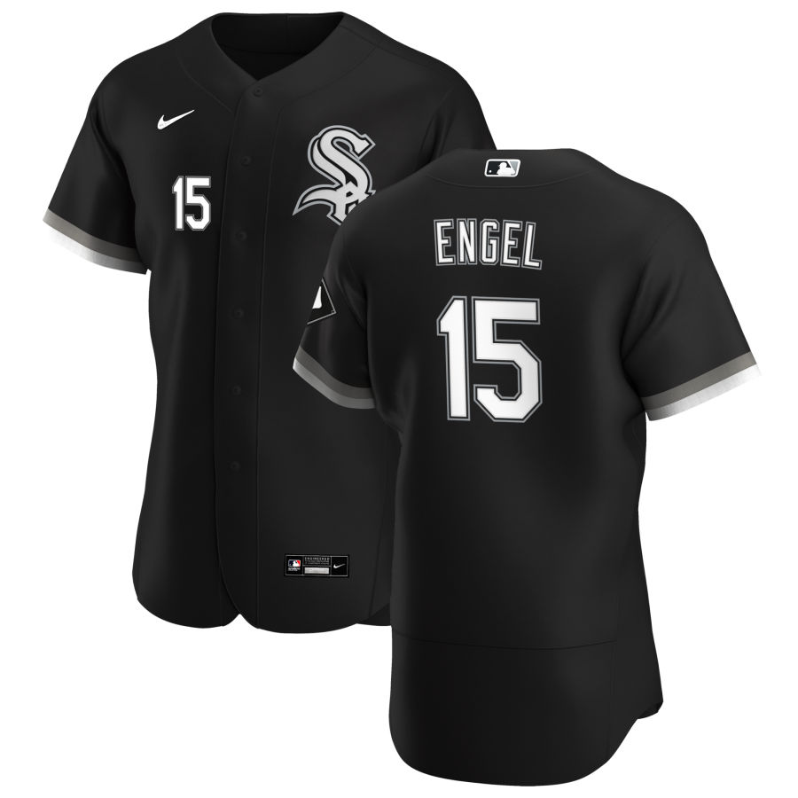 Chicago White Sox #15 Adam Engel Men Nike Black Alternate 2020 Authentic Player MLB Jersey
